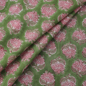 Pure mul cotton hand sanganeri fabric 15 - handcrafted