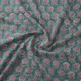 Pure mul cotton hand sanganeri fabric 17 - handcrafted