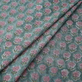 Pure mul cotton hand sanganeri fabric 17 - handcrafted