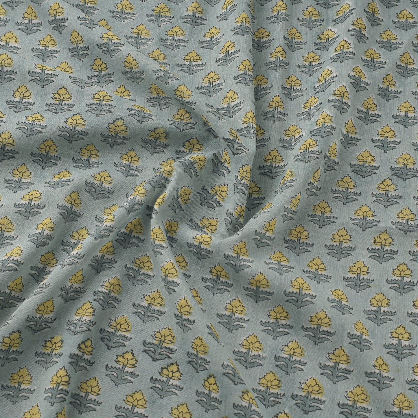 Pure mul cotton hand sanganeri fabric 20 - handcrafted