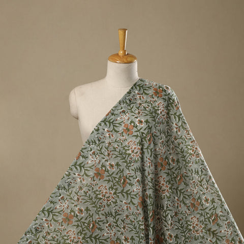 Pure mul cotton hand sanganeri fabric 21 - handcrafted