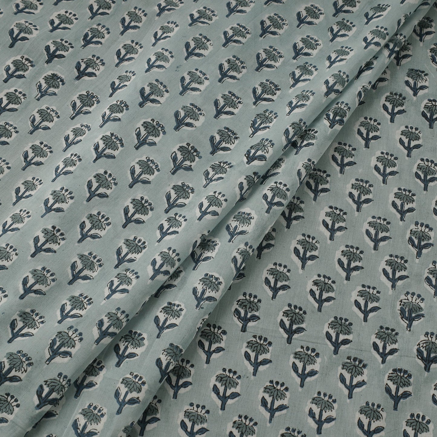 Pure mul cotton hand sanganeri fabric 08 - handcrafted