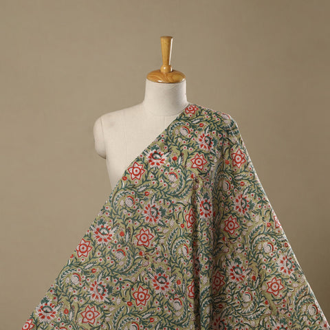 Pure mul cotton hand sanganeri fabric 16 - handcrafted