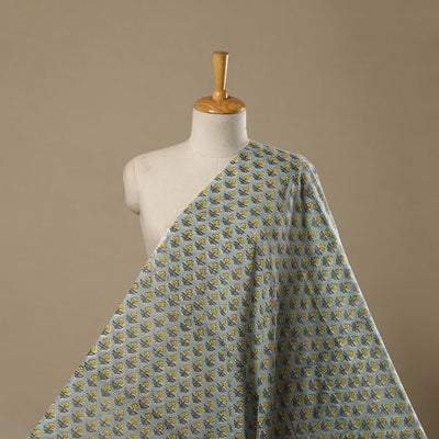 Pure mul cotton hand sanganeri fabric 20 - handcrafted