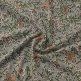 Pure mul cotton hand sanganeri fabric 21 - handcrafted