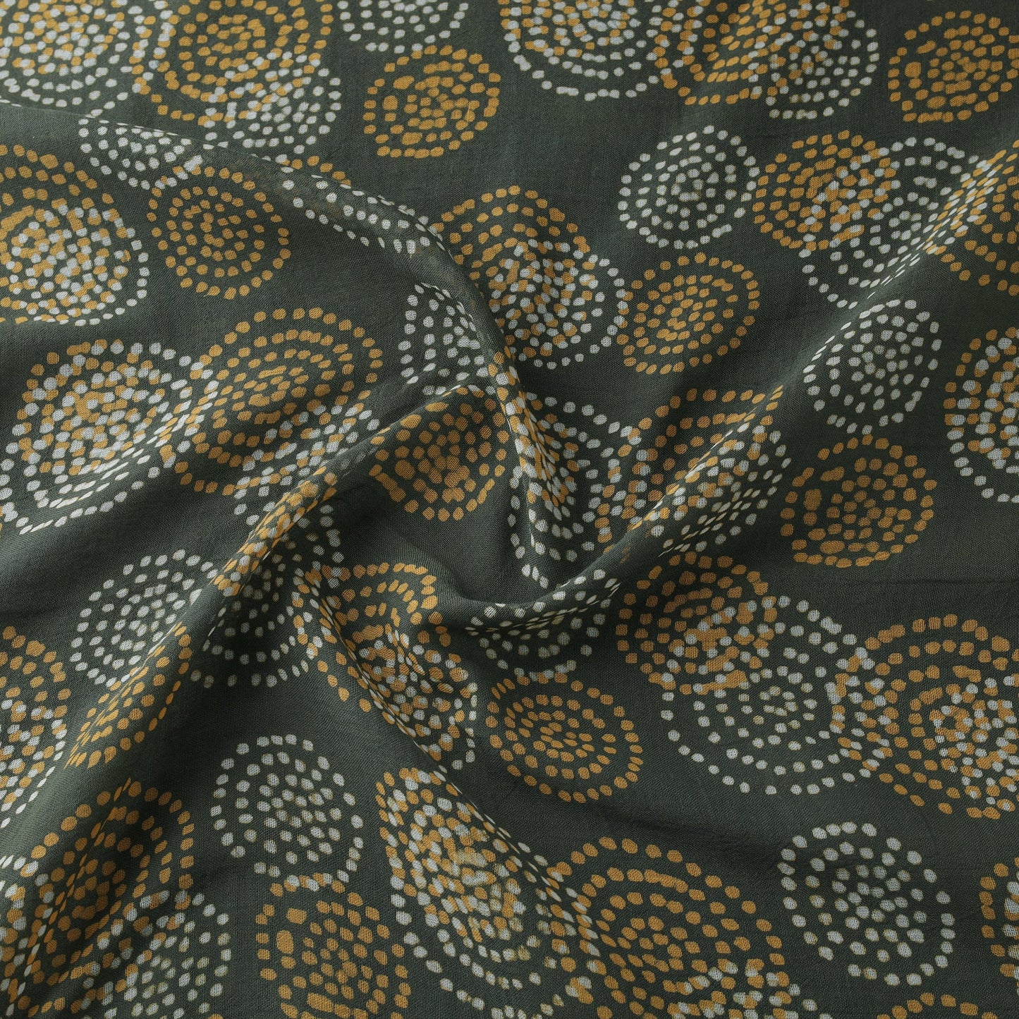 Pure mul cotton kutch hand block batik print fabric 01