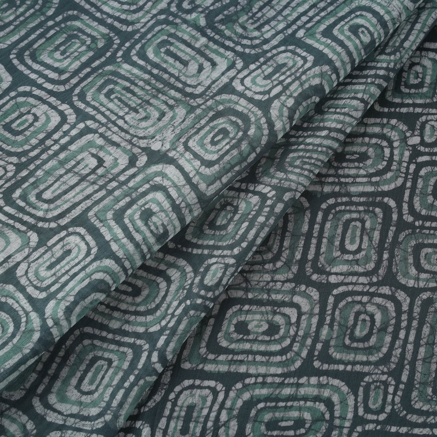 Pure mul cotton kutch hand batik fabric 02 - handcrafted