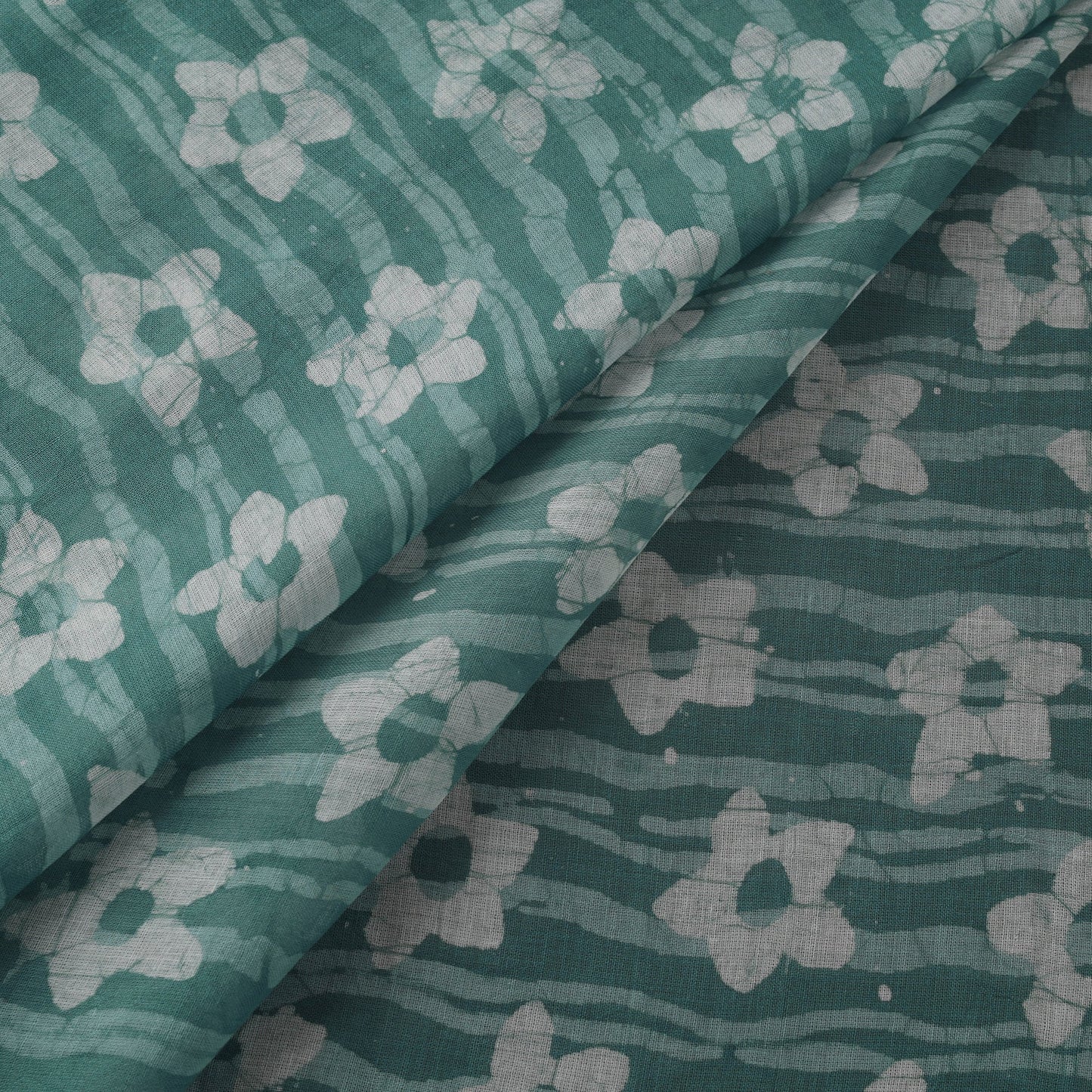 Pure mul cotton kutch hand block batik print fabric 09