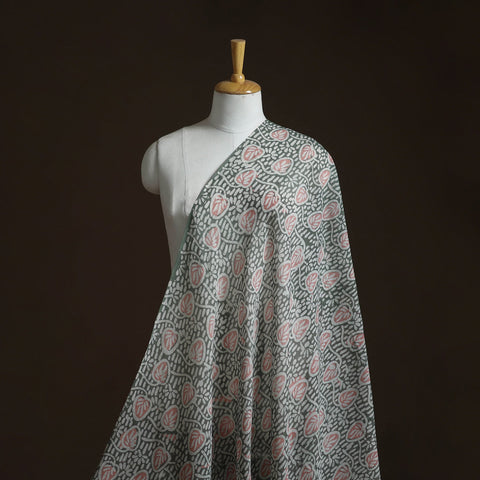 Pure mul cotton kutch hand block batik print fabric 17