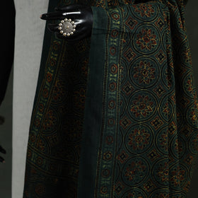 Green - pure mul cotton kutch hand block print natural dyed