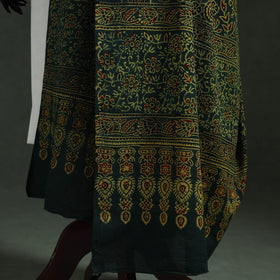 Green - pure mul cotton kutch hand block print natural dyed
