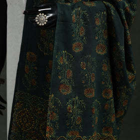 Green - pure mul cotton kutch hand block print natural dyed
