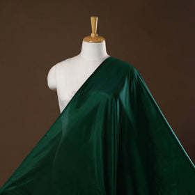Green - pure silk plain fabric 03 - handcrafted