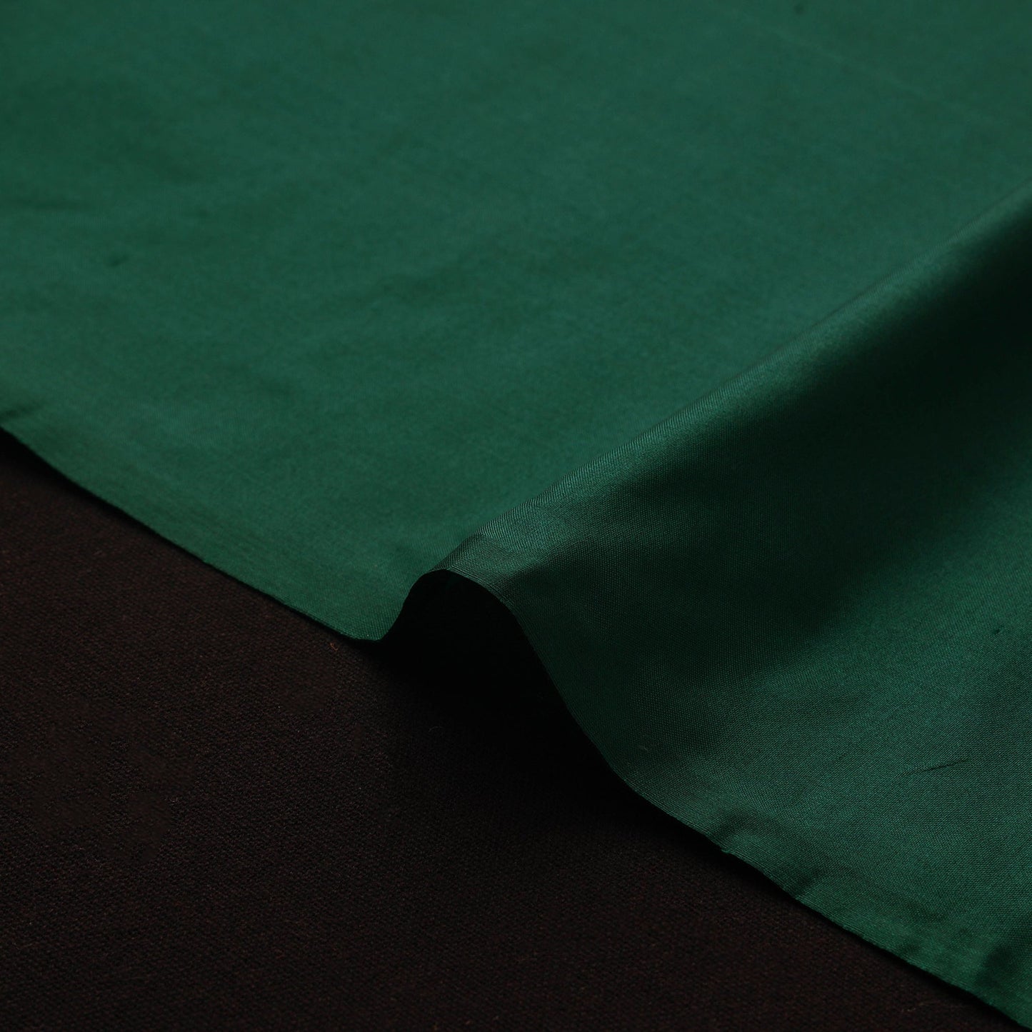Green - pure silk plain fabric 03 - handcrafted
