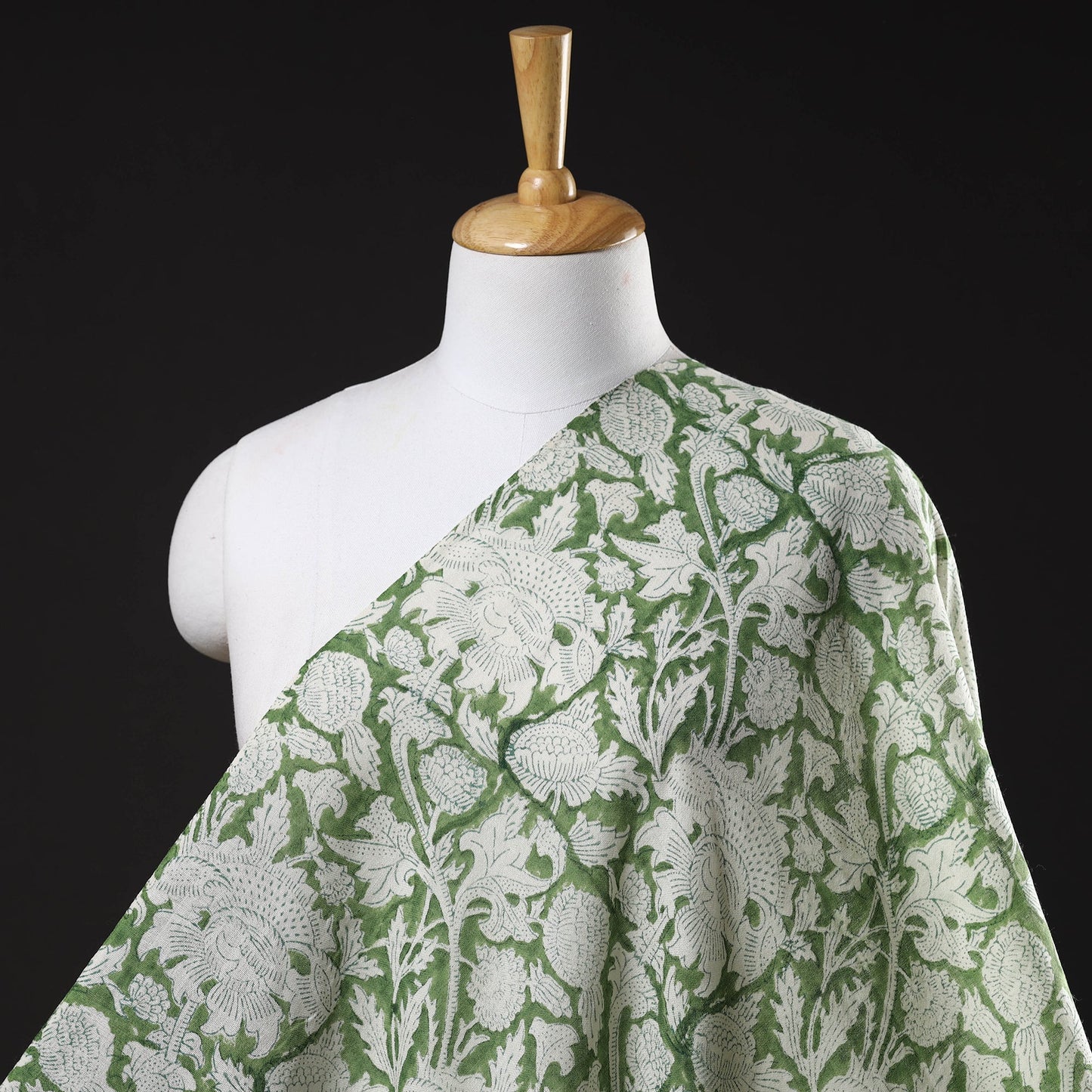 Discover Hand Block Sanganeri Print Wool Fabric Online