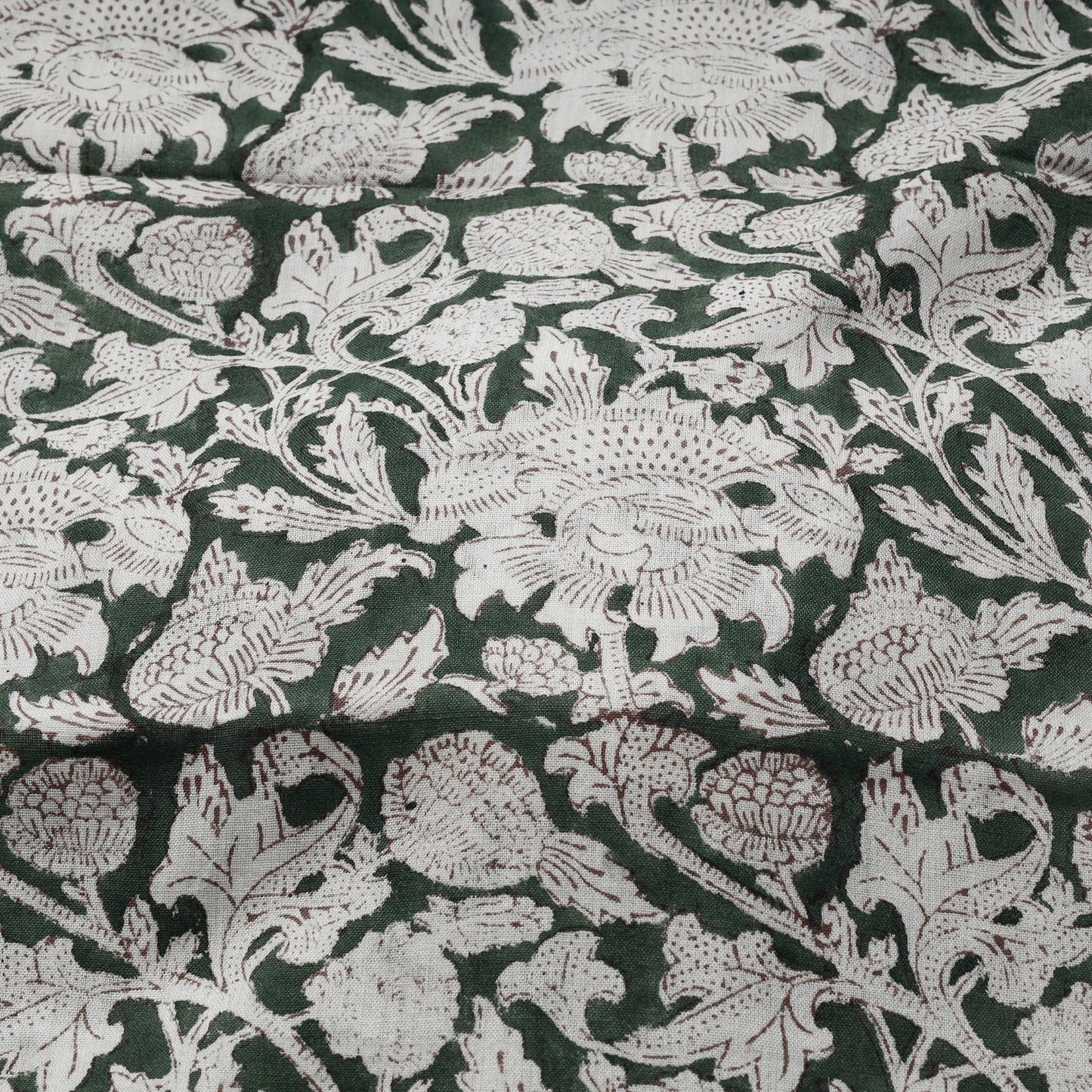 Discover Hand Block Sanganeri Print Wool Fabric Online