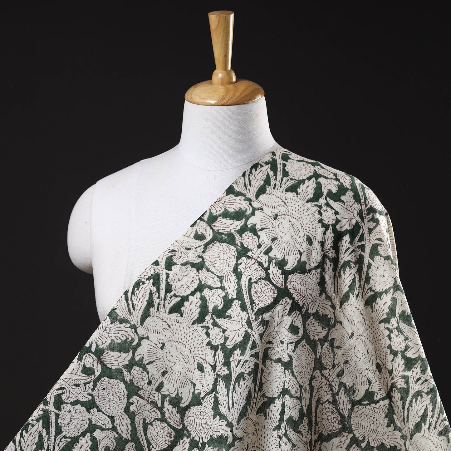 Discover Hand Block Sanganeri Print Wool Fabric Online