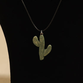 Quirklets handpainted clay pendant necklace 33 - handcrafted