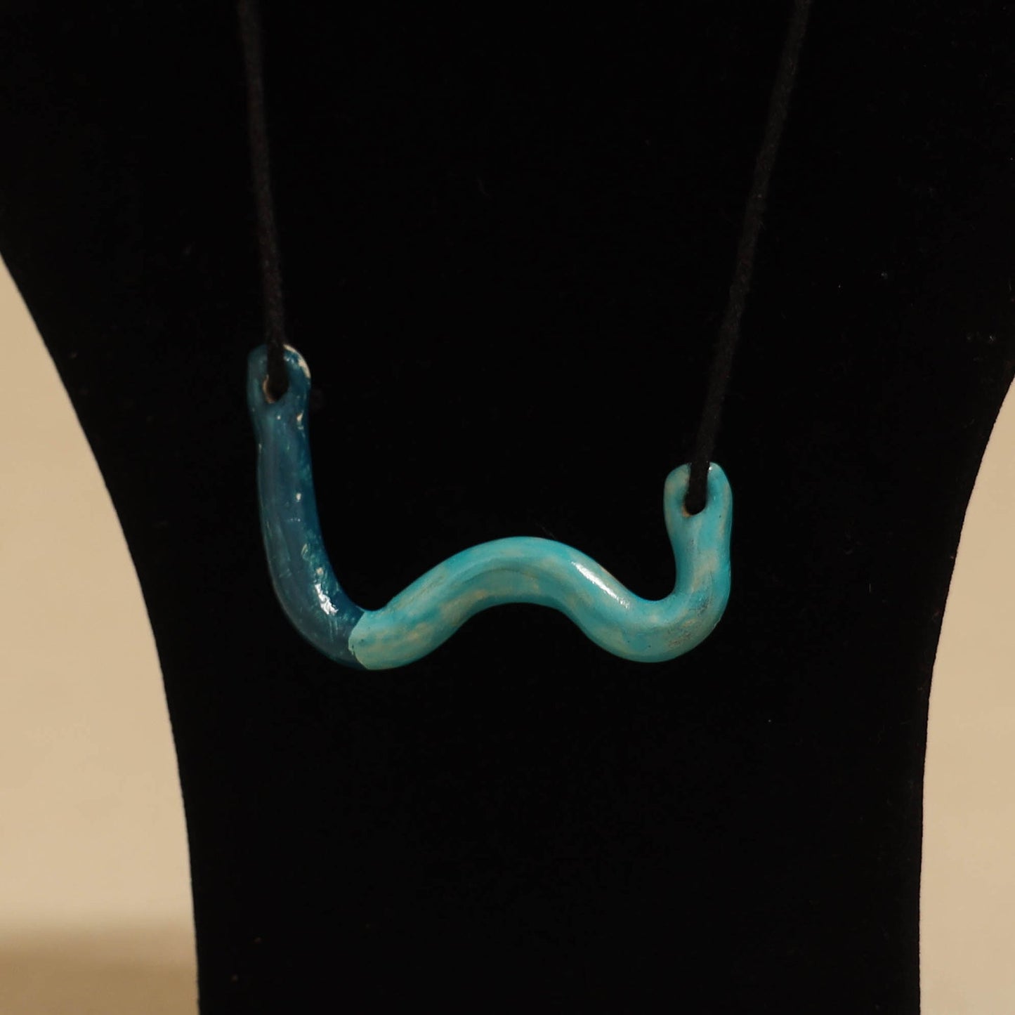 Quirklets handpainted clay pendant necklace 08 - handcrafted