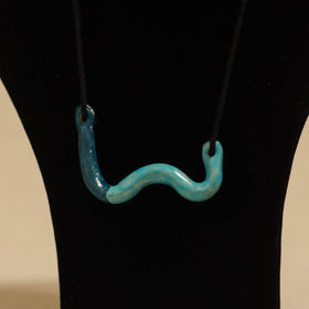 Quirklets handpainted clay pendant necklace 08 - handcrafted