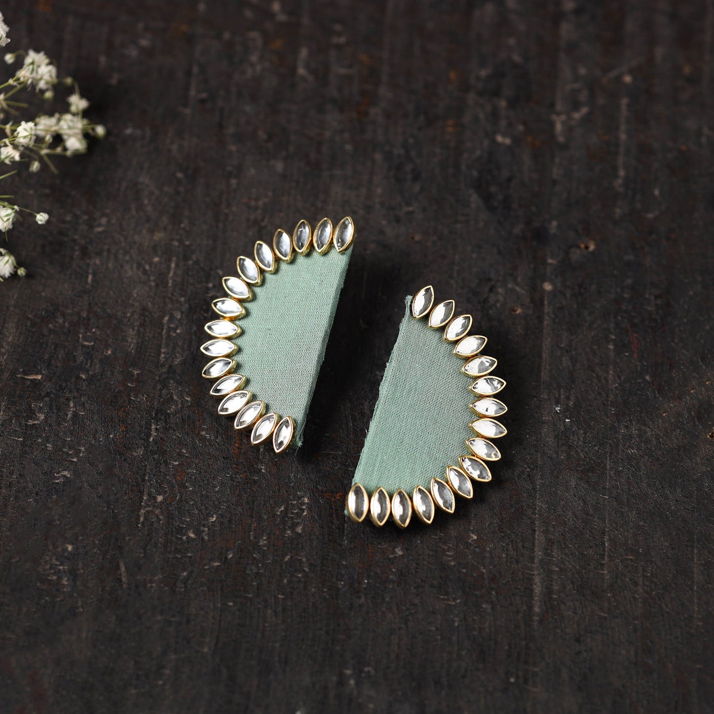 Raahi Stone Work Fabart Earrings Online