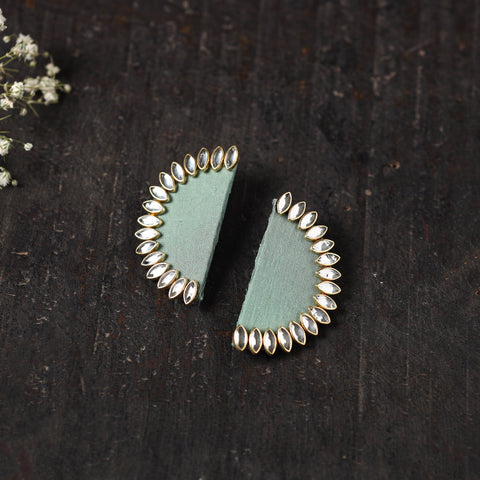 Raahi Stone Work Fabart Earrings Online