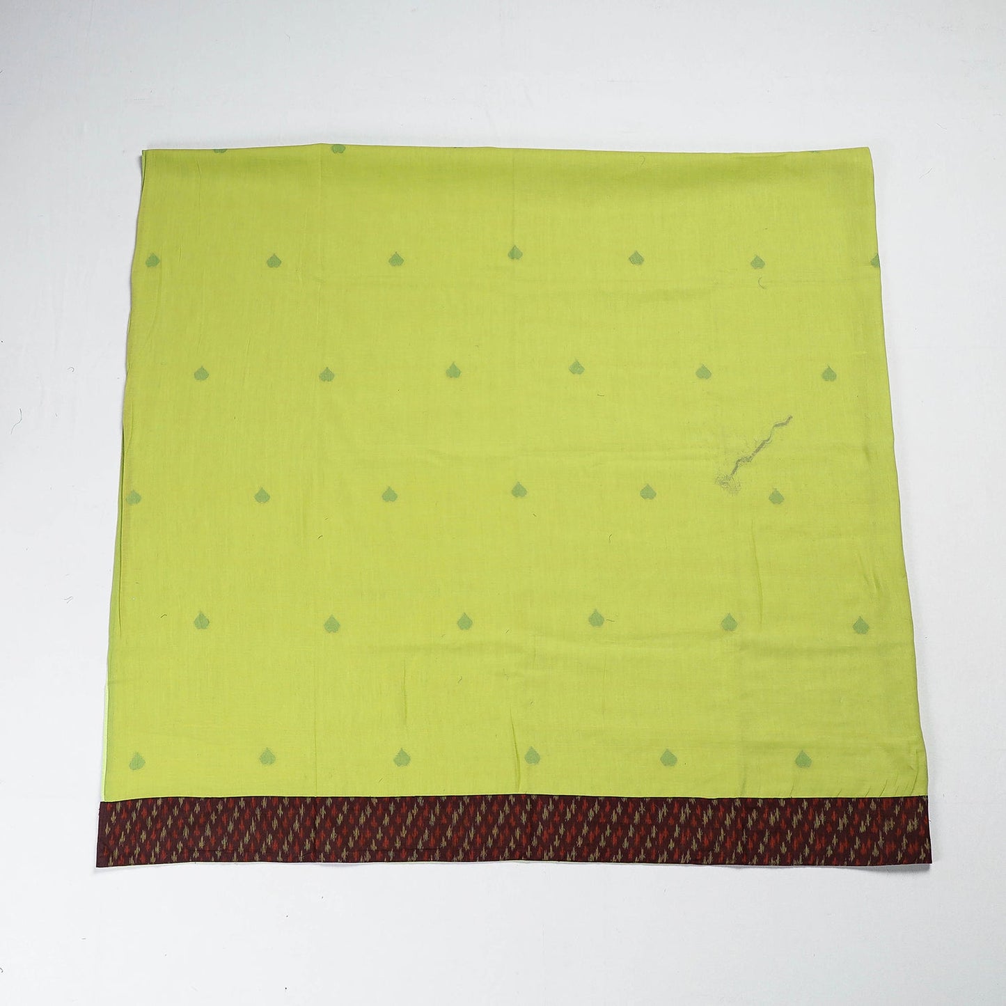 Buy Bengal Jamdani Buti Blouse Material with Ikat Border 