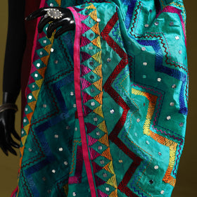 Ranihati chanderi silk zig zag hand embroidery dupatta 02
