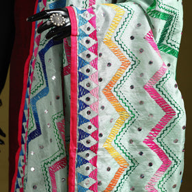 Ranihati chanderi silk zig zag hand embroidery dupatta 13