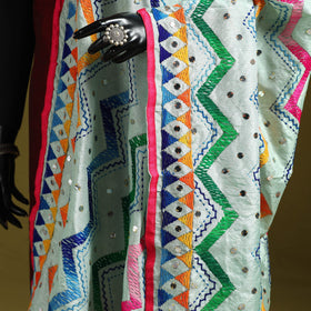Ranihati chanderi silk zig zag hand embroidery dupatta 27