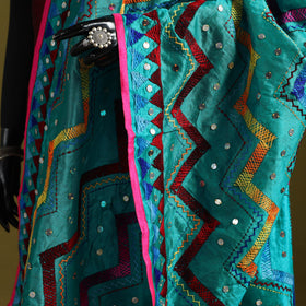 Ranihati chanderi silk zig zag hand embroidery dupatta 39