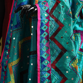 Ranihati chanderi silk zig zag hand embroidery dupatta 45