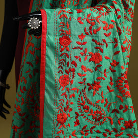 Ranihati chapa work chanderi silk hand embroidery dupatta
