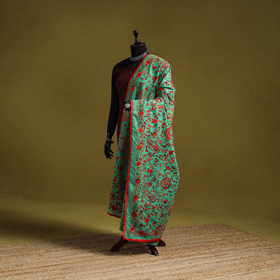 Ranihati chapa work chanderi silk hand embroidery dupatta