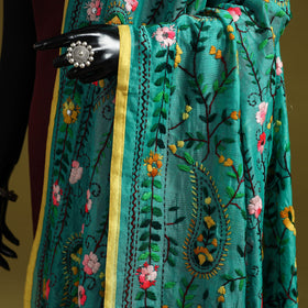 Ranihati chapa work chanderi silk hand embroidery dupatta