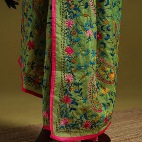 Ranihati chapa work chanderi silk hand embroidery dupatta