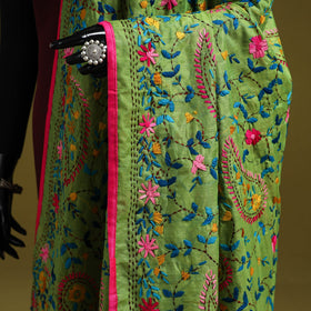 Ranihati chapa work chanderi silk hand embroidery dupatta