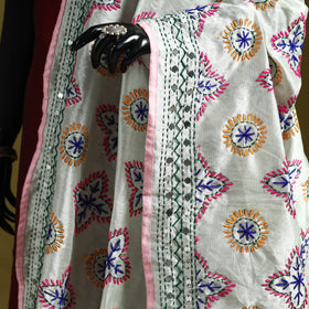 Ranihati chapa work chanderi silk hand embroidery dupatta