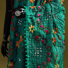 Ranihati chapa work chanderi silk hand embroidery dupatta