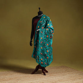 Ranihati chapa work chanderi silk hand embroidery dupatta