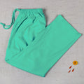 Green - rayon fabric plain palazzo pant - handcrafted