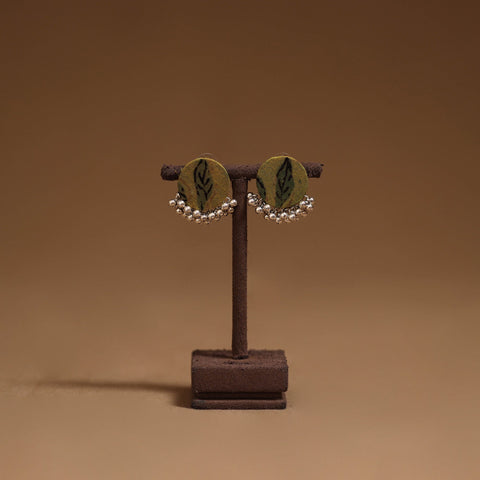 Rubina ghungroo work fabart handmade earrings - handcrafted