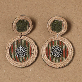 Ruhi jute fabart handmade earrings - handcrafted