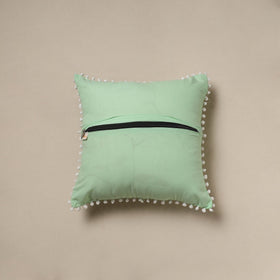 Running stitch plain cushion cover 54 - handcrafted