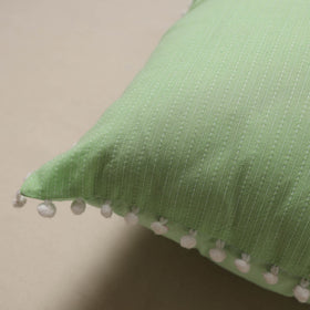 Running stitch plain cushion cover 54 - handcrafted