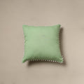 Running stitch plain cushion cover 54 - handcrafted