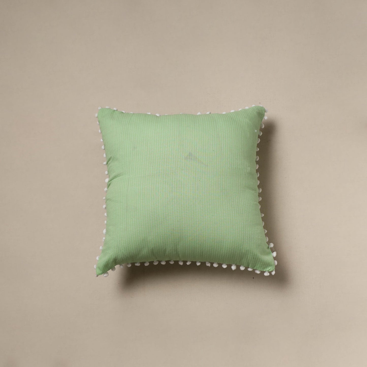 Running stitch plain cushion cover 54 - handcrafted
