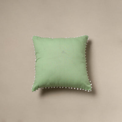 Running stitch plain cushion cover 54 - handcrafted