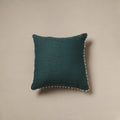 Running stitch plain cushion cover 55 - handcrafted