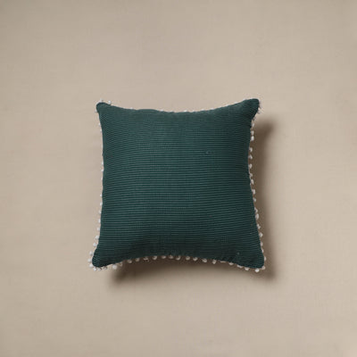 Running stitch plain cushion cover 55 - handcrafted